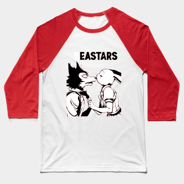 Legosi and Haru Beastars Baseball T-Shirt by OtakuPapercraft